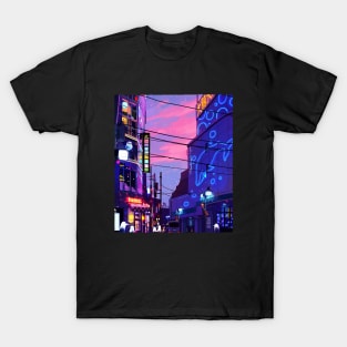 Night Walk In the Whale Street T-Shirt